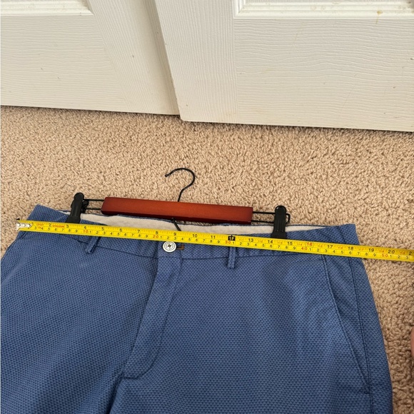 Massimo Dutti Soft Fabric Pants Slim Fit Mens Size 38 Blue - Picture 10 of 11